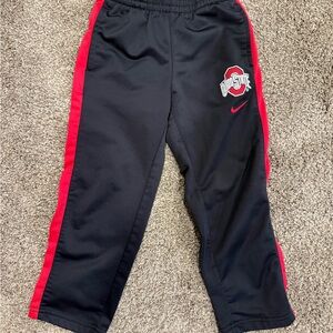 Nike Kids Black and Red Joggers